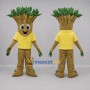 Custom Brown and Yellow Tree Mascot Costume Adult Full Body Suit for Environmental Events