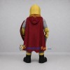Custom Gold and Burgundy Knight Mascot Costume Adult Full Body Suit for Medieval Events Custom Gold and Burgundy Knight Mascot Costume Adult Full Body Suit for Medieval Events