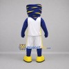 Custom Blue and Yellow Tornado Mascot Costume Adult Full Body Suit for Sports Events