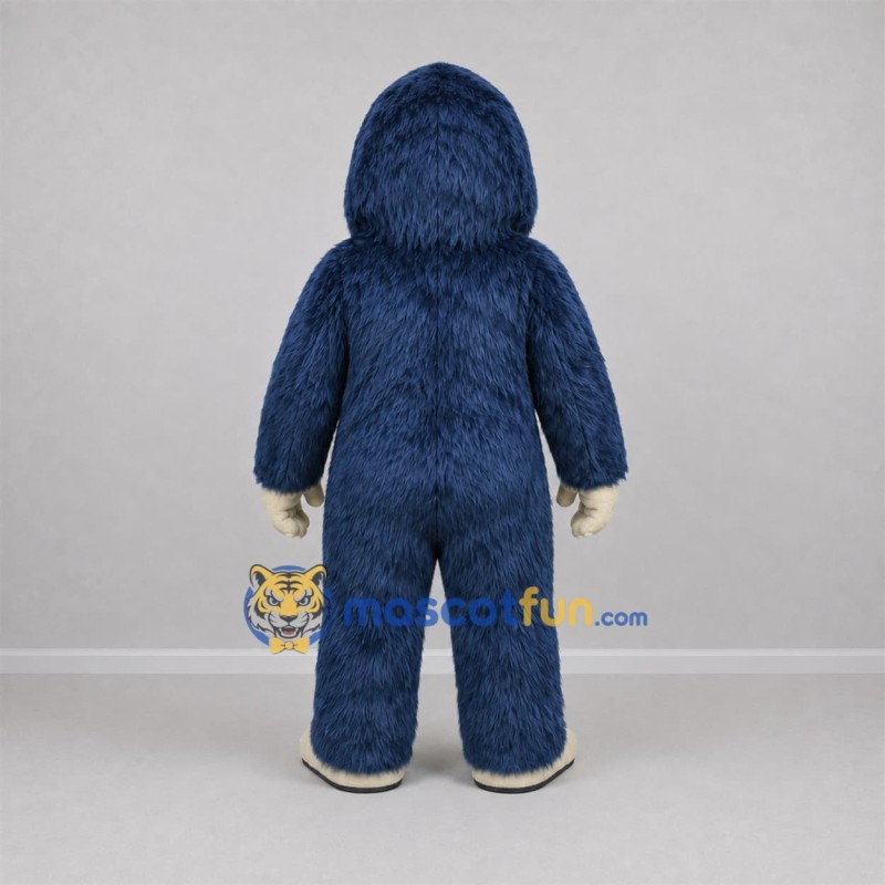 Custom Navy Blue Furry Monster Mascot Costume Adult Full Body Suit for Halloween Events Custom Navy Blue Furry Monster Mascot Costume Adult Full Body Suit for Halloween Events