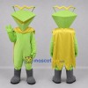 Custom Lime Green and Gold Alien Mascot Costume Adult Full Body Suit for Space Events