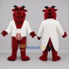 Custom Red and White Dragon Mascot Costume Adult Full Body Suit for Stage Performances Custom Red and White Dragon Mascot Costume Adult Full Body Suit for Stage Performances