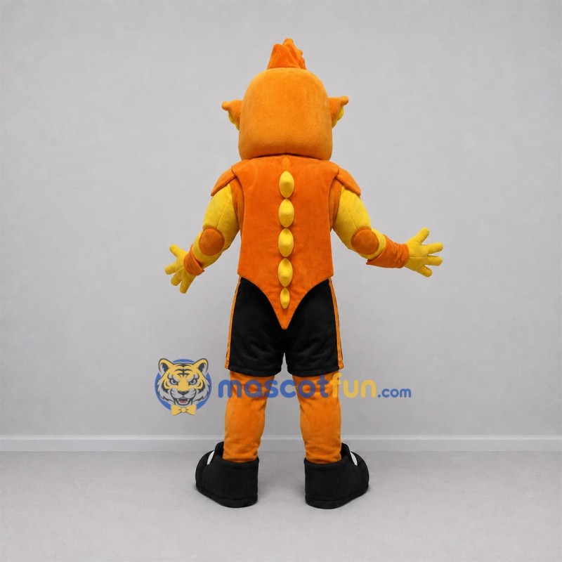 Custom Orange and Yellow Dragon Mascot Costume Adult Full Body Suit for Sports Events Custom Orange and Yellow Dragon Mascot Costume Adult Full Body Suit for Sports Events