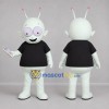 Custom Pale Green and Black Alien Mascot Costume Adult Full Body Suit for Space Events