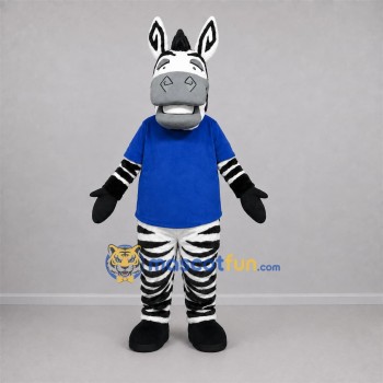 Custom Black and White Zebra Mascot Costume Adult Full Body Suit for School Events Custom Black and White Zebra Mascot Costume Adult Full Body Suit for School Events