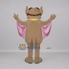 Custom Tan and Pink Aviator Bat Mascot Costume Adult Full Body Suit for Aviation Events Custom Tan and Pink Aviator Bat Mascot Costume Adult Full Body Suit for Aviation Events