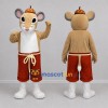 Custom Tan and Brown Mouse Mascot Costume Adult Full Body Suit for Storytelling Events Custom Tan and Brown Mouse Mascot Costume Adult Full Body Suit for Storytelling Events