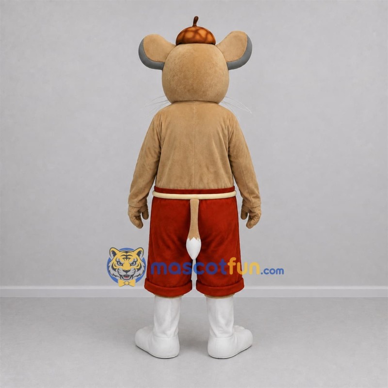 Custom Tan and Brown Mouse Mascot Costume Adult Full Body Suit for Storytelling Events Custom Tan and Brown Mouse Mascot Costume Adult Full Body Suit for Storytelling Events