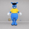Custom Blue and Yellow Donkey Mascot Costume Adult Full Body Suit for School Events Custom Blue and Yellow Donkey Mascot Costume Adult Full Body Suit for School Events