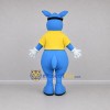 Custom Blue and Yellow Donkey Mascot Costume Adult Full Body Suit for School Events Custom Blue and Yellow Donkey Mascot Costume Adult Full Body Suit for School Events