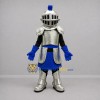 Custom Silver and Blue Knight Mascot Costume Adult Full Body Suit for Medieval Events Custom Silver and Blue Knight Mascot Costume Adult Full Body Suit for Medieval Events