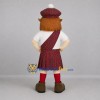 Custom White and Red Highlander Mascot Costume Adult Full Body Suit for Cultural Events Custom White and Red Highlander Mascot Costume Adult Full Body Suit for Cultural Events