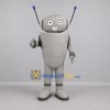 Custom Silver and Gray Robot Mascot Costume Adult Full Body Suit for Science Events Custom Silver and Gray Robot Mascot Costume Adult Full Body Suit for Science Events