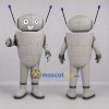 Custom Silver and Gray Robot Mascot Costume Adult Full Body Suit for Science Events Custom Silver and Gray Robot Mascot Costume Adult Full Body Suit for Science Events