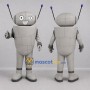 Custom Silver and Gray Robot Mascot Costume Adult Full Body Suit for Science Events