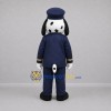 Custom Black and White Police Dalmatian Mascot Costume Adult Full Body Suit for Community Events Custom Black and White Police Dalmatian Mascot Costume Adult Full Body Suit for Community Events