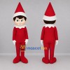 Custom Red and White Christmas Elf Mascot Costume Adult Full Body Suit for Christmas Events Custom Red and White Christmas Elf Mascot Costume Adult Full Body Suit for Christmas Events