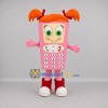 Custom Pink and Orange Mobile Phone Mascot Costume Adult Full Body Suit for Technology Events Custom Pink and Orange Mobile Phone Mascot Costume Adult Full Body Suit for Technology Events