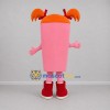 Custom Pink and Orange Mobile Phone Mascot Costume Adult Full Body Suit for Technology Events Custom Pink and Orange Mobile Phone Mascot Costume Adult Full Body Suit for Technology Events
