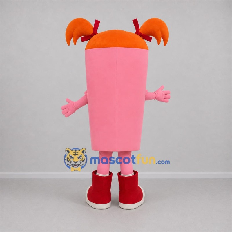 Custom Pink and Orange Mobile Phone Mascot Costume Adult Full Body Suit for Technology Events Custom Pink and Orange Mobile Phone Mascot Costume Adult Full Body Suit for Technology Events