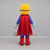 Custom Blue and Red Superhero Boy Mascot Costume Adult Full Body Suit for Birthday Parties Custom Blue and Red Superhero Boy Mascot Costume Adult Full Body Suit for Birthday Parties