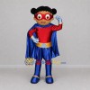 Custom Red and Blue Superhero Girl Mascot Costume Adult Full Body Suit for Birthday Parties Custom Red and Blue Superhero Girl Mascot Costume Adult Full Body Suit for Birthday Parties