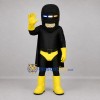 Custom Black and Yellow Superhero Mascot Costume Adult Full Body Suit for Stage Performances Custom Black and Yellow Superhero Mascot Costume Adult Full Body Suit for Stage Performances