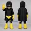 Custom Black and Yellow Superhero Mascot Costume Adult Full Body Suit for Stage Performances Custom Black and Yellow Superhero Mascot Costume Adult Full Body Suit for Stage Performances