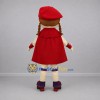 Custom Red and Purple Superhero Girl Mascot Costume Adult Full Body Suit for Birthday Parties