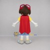 Custom Yellow and Red Superhero Boy Mascot Costume Adult Full Body Suit for Birthday Parties Custom Yellow and Red Superhero Boy Mascot Costume Adult Full Body Suit for Birthday Parties