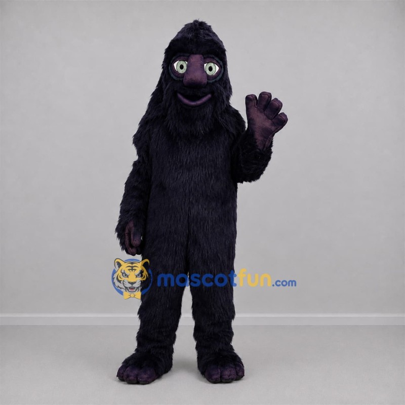 Custom Dark Purple Furry Monster Mascot Costume Adult Full Body Suit for Halloween Events