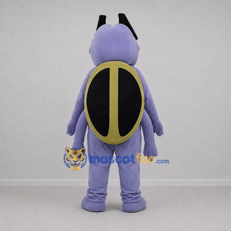 Custom Lavender and Black Beetle Mascot Costume Adult Full Body Suit for Science Events Custom Lavender and Black Beetle Mascot Costume Adult Full Body Suit for Science Events