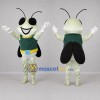 Custom Cream and Green Insect Mascot Costume Adult Full Body Suit for Science Events