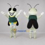 Custom Cream and Green Insect Mascot Costume Adult Full Body Suit for Science Events