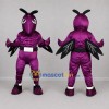 Custom Purple and Black Wasp Mascot Costume Adult Full Body Suit for Sports Events Custom Purple and Black Wasp Mascot Costume Adult Full Body Suit for Sports Events