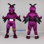 Custom Purple and Black Wasp Mascot Costume Adult Full Body Suit for Sports Events