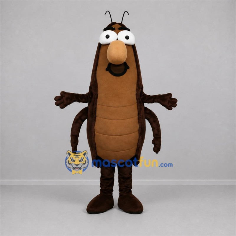 Custom Brown Cockroach Mascot Costume Adult Full Body Suit for Science Events Custom Brown Cockroach Mascot Costume Adult Full Body Suit for Science Events