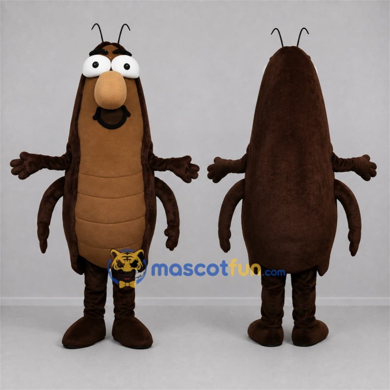 Custom Brown Cockroach Mascot Costume Adult Full Body Suit for Science Events Custom Brown Cockroach Mascot Costume Adult Full Body Suit for Science Events