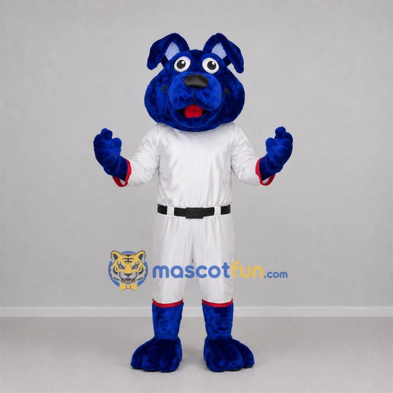 Custom Blue and White Astronaut Dog Mascot Costume Adult Full Body Suit for Space Events Custom Blue and White Astronaut Dog Mascot Costume Adult Full Body Suit for Space Events