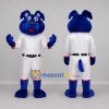 Custom Blue and White Astronaut Dog Mascot Costume Adult Full Body Suit for Space Events Custom Blue and White Astronaut Dog Mascot Costume Adult Full Body Suit for Space Events