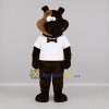 Custom Brown and White Dog Mascot Costume Adult Full Body Suit for School Events Custom Brown and White Dog Mascot Costume Adult Full Body Suit for School Events