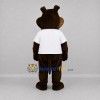 Custom Brown and White Dog Mascot Costume Adult Full Body Suit for School Events Custom Brown and White Dog Mascot Costume Adult Full Body Suit for School Events