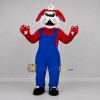 Custom Red and Blue Nurse Dog Mascot Costume Adult Full Body Suit for Health Events Custom Red and Blue Nurse Dog Mascot Costume Adult Full Body Suit for Health Events