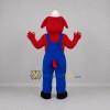 Custom Red and Blue Nurse Dog Mascot Costume Adult Full Body Suit for Health Events Custom Red and Blue Nurse Dog Mascot Costume Adult Full Body Suit for Health Events