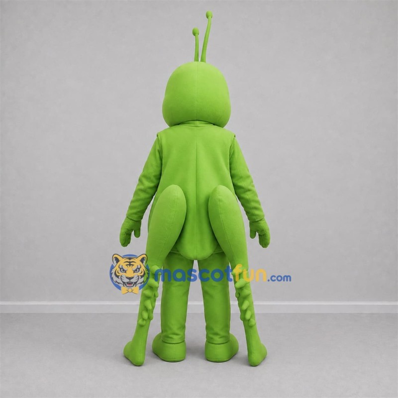Custom Lime Green Grasshopper Mascot Costume Adult Full Body Suit for Science Events Custom Lime Green Grasshopper Mascot Costume Adult Full Body Suit for Science Events