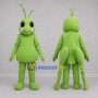 Custom Lime Green Grasshopper Mascot Costume Adult Full Body Suit for Science Events