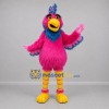 Custom Pink and Blue Tropical Bird Mascot Costume Adult Full Body Suit for Summer Events Custom Pink and Blue Tropical Bird Mascot Costume Adult Full Body Suit for Summer Events