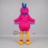 Custom Pink and Blue Tropical Bird Mascot Costume Adult Full Body Suit for Summer Events Custom Pink and Blue Tropical Bird Mascot Costume Adult Full Body Suit for Summer Events