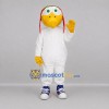Custom White and Green Aviator Bird Mascot Costume Adult Full Body Suit for Aviation Events Custom White and Green Aviator Bird Mascot Costume Adult Full Body Suit for Aviation Events