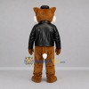 Custom Brown and Black Pilot Fox Mascot Costume Adult Full Body Suit for Aviation Events Custom Brown and Black Pilot Fox Mascot Costume Adult Full Body Suit for Aviation Events